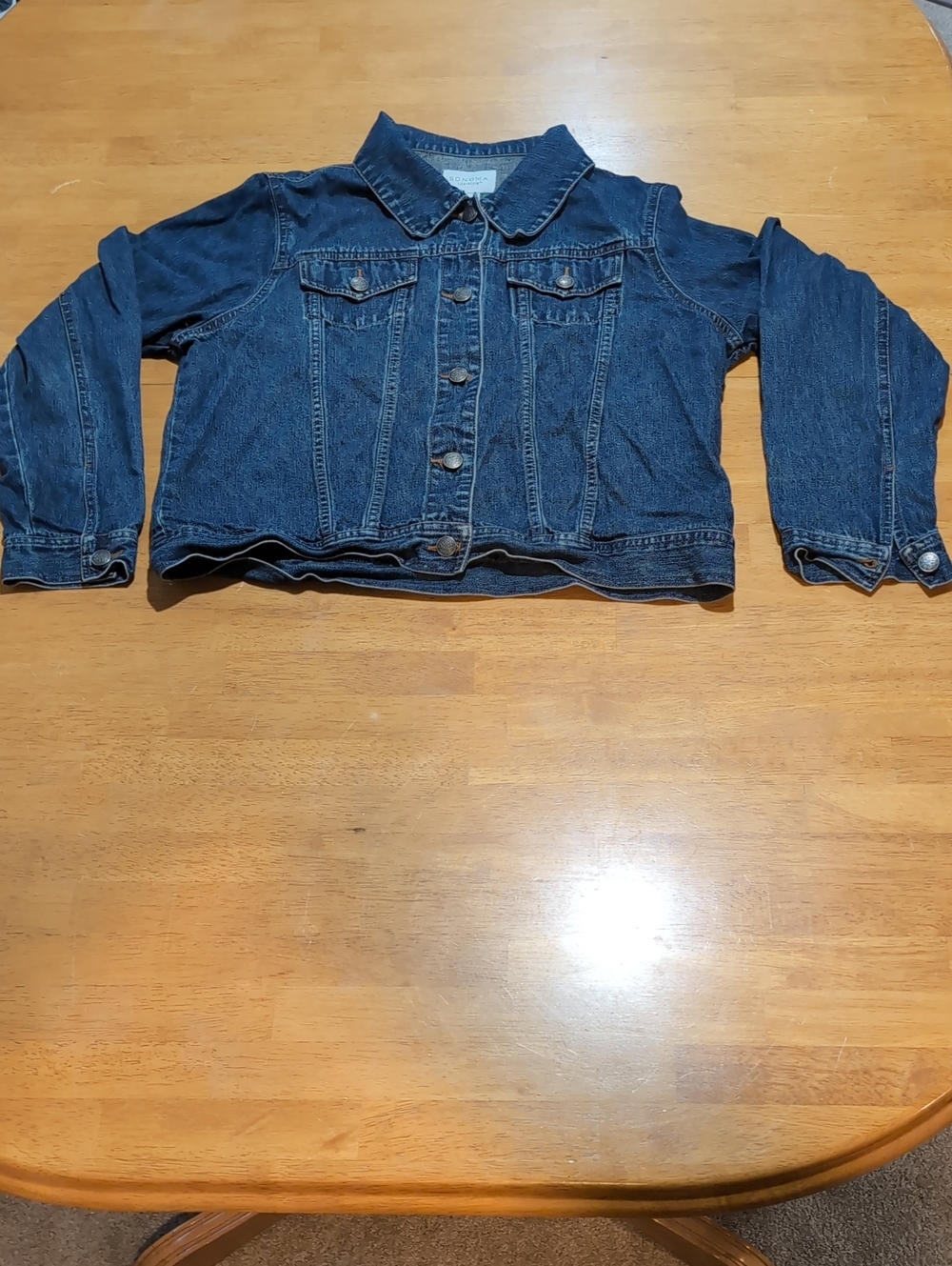 Sonoma Women's Dark Blue Denim Jacket